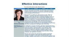 Desktop Screenshot of effectiveinteractions.com