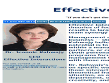 Tablet Screenshot of effectiveinteractions.com